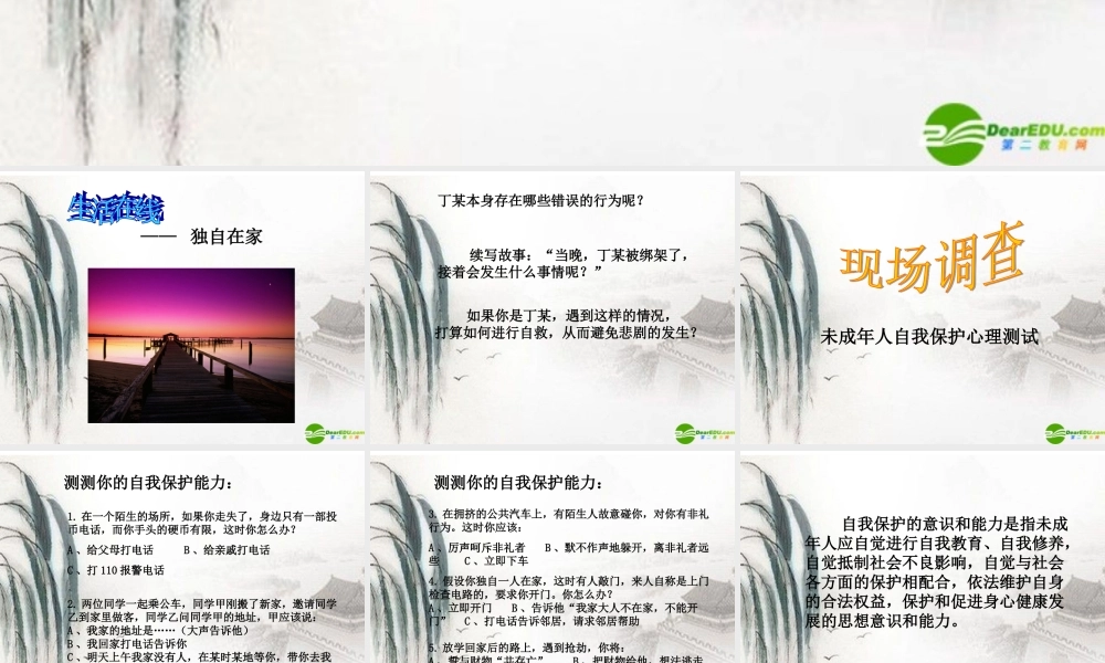 七年级思想品德下册 第二十二课(筑起 防火墙 )课件 苏教版 课件