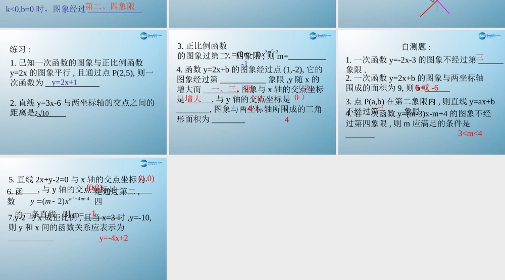 七年级数学上册 6.3 一次函数的图象课件 鲁教版五四制 课件