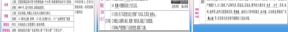 (云南专用)中考历史总复习 第一篇 考点系统复习 板块1 中国古代史 主题四 多民族大一统国家的巩固与发展—明清(精讲)课件