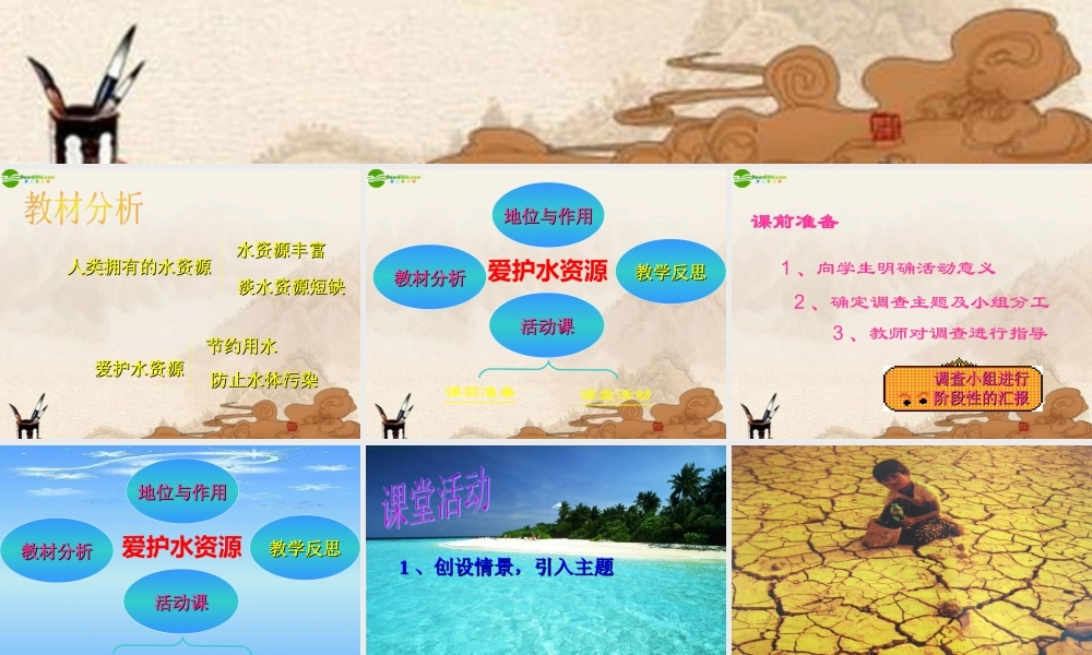 九年级化学上册 爱护水资源课件 人教新课标版 课件