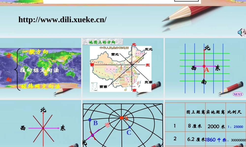 七年级地理上册 第二章第二节地图的运用课件 粤教版 课件
