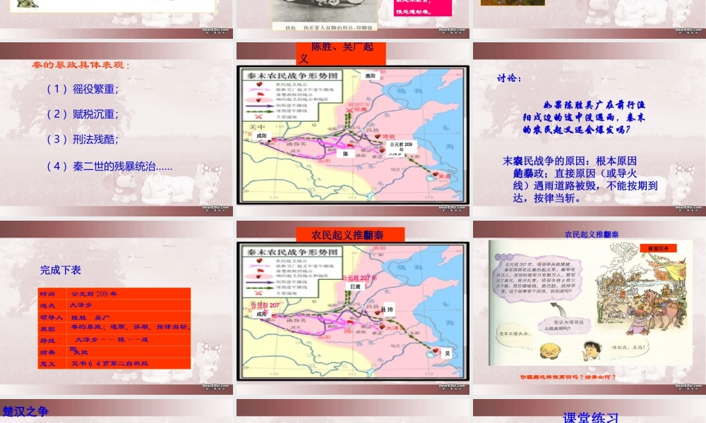 七年级历史第11课伐无道，诛暴秦课件 新课标 人教版 课件