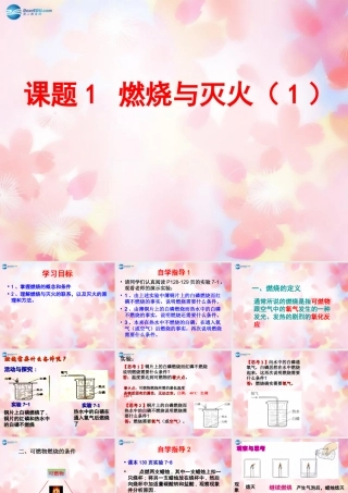 九年级化学上册 第7单元 课题1 燃烧和灭火课件1 (新版)新人教版 课件