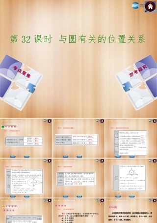 (北京)中考数学总复习 第32课时 与圆有关的位置关系课件(考点聚焦京考探究热考京讲) 课件