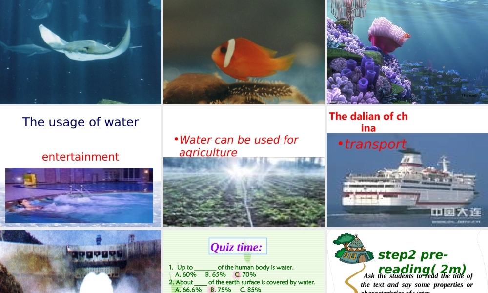 Unit13 The water planet Reading课件