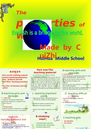 Unit13 The water planet Reading课件