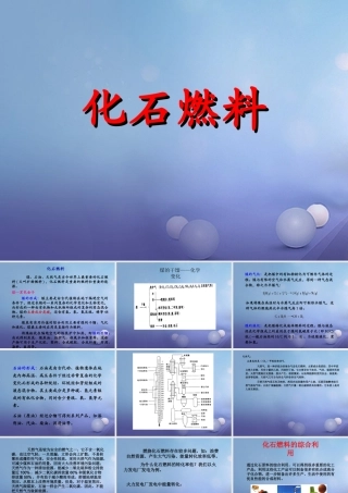 九年级化学上册 62 化石燃料的利用 化石燃料素材 (新版)鲁教版 素材