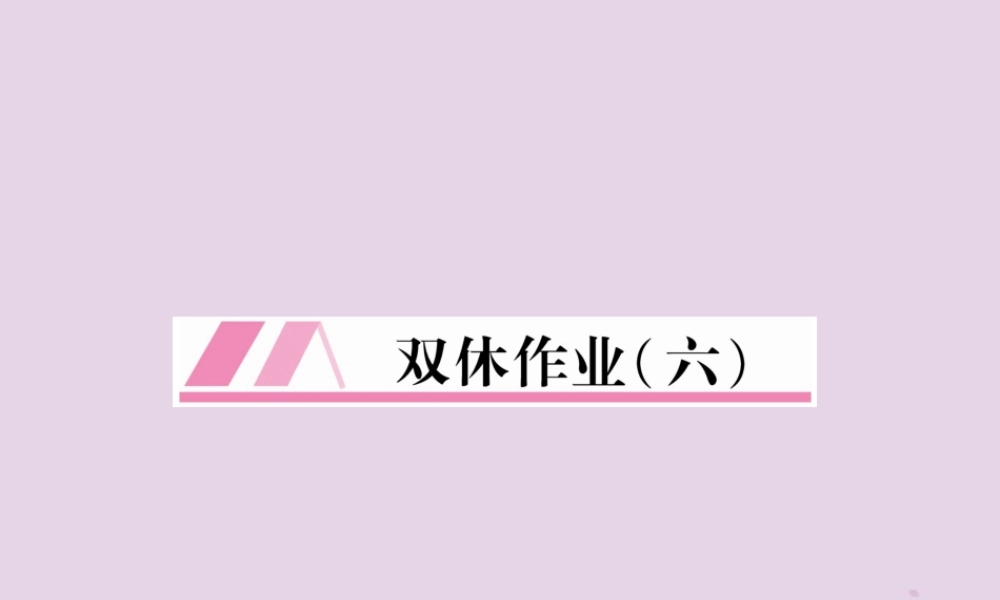 (毕节专版)秋八年级英语上册 Unit 6 I m going to study computer science双休作业课件 (新版)人教新目标版 课件