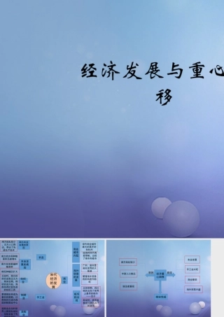 (秋季版)七年级历史下册 第10课(经济发展与重心南移)(思维导图)素材 北师大版 素材