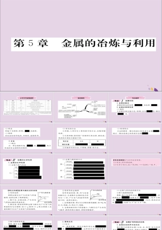 (遵义专版)中考化学总复习 第1编 教材知识梳理篇 第5章 金属的冶炼与利用(精讲)课件