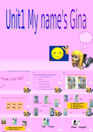 Unit1 (4) 人教版七年级英语上册Unit1 My name's Gina课件