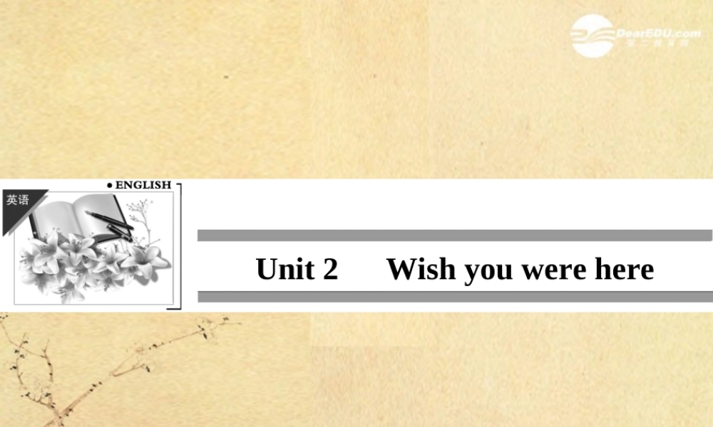 2Unit 2 Wish you were here课件(江苏专用) 课件