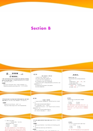 (随堂优化训练)八年级英语下册 Unit2 Section B 配套课件 人教新目标版 课件