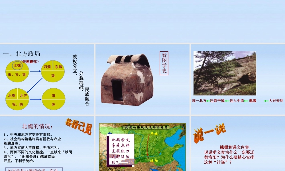 七年级历史上册 第四单元第22课 北方的民族汇聚课件 华东师大版 课件