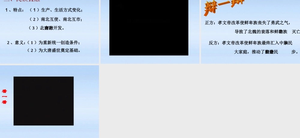 七年级历史上册 第四单元第22课 北方的民族汇聚课件 华东师大版 课件