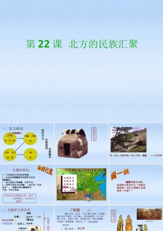 七年级历史上册 第四单元第22课 北方的民族汇聚课件 华东师大版 课件