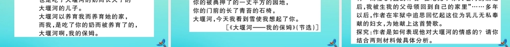 (河南专版)九年级语文上册 第一单元 名著导读(艾青诗选)作业课件 新人教版 课件