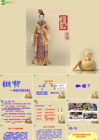 七年级历史与社会下册 第六单元 第二课第二框爸爸成功创业的秘密课件 人教版 课件