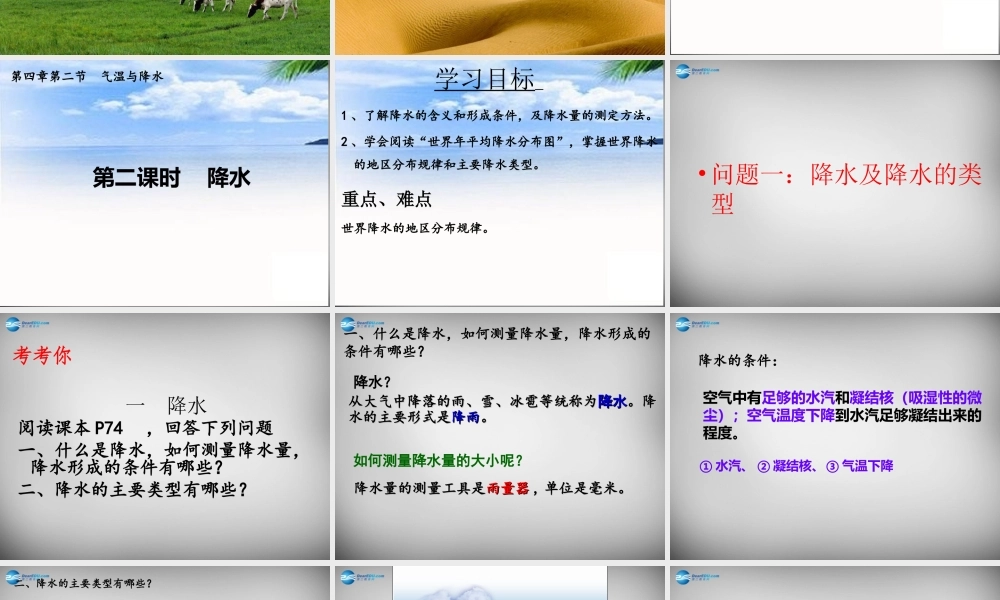 七年级地理上册 第四章 第二节 气温和降水课件 湘教版 课件