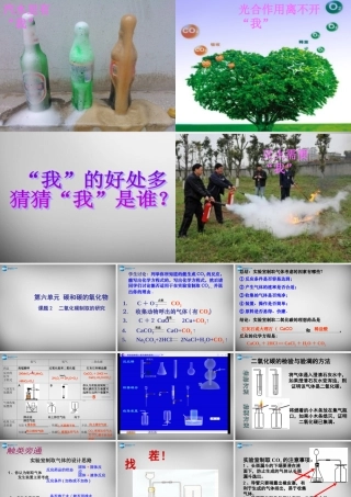 九年级化学上册 第6单元 课题2 二氧化碳制取的研究课件 (新版)新人教版 课件