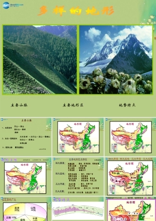 七年级历史与社会上册 第三单元 第2课 第一框 复杂多样的地形课件(1) 人教版 课件
