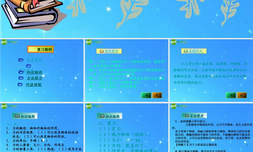 中考物理 力课件 人教新课标版 课件