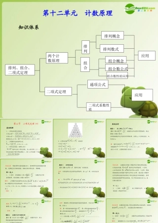 (学案与测评)高考数学总复习 第十二单元第三节 二项式定理精品课件 苏教版 课件
