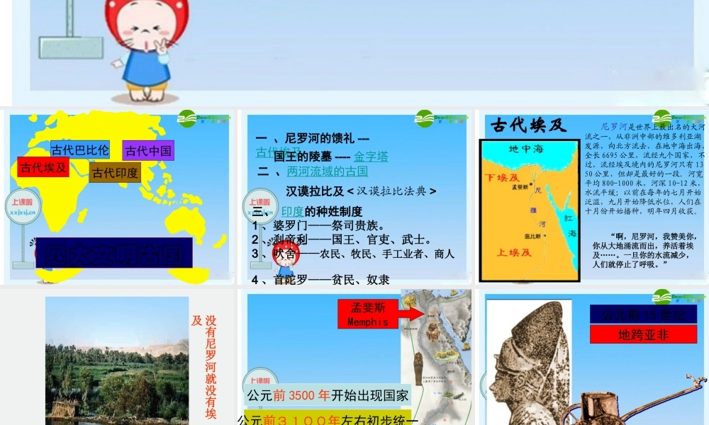 九年级历史上册 大河流域 —人类文明的摇篮课件 人教新课标版 课件