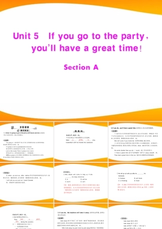 (随堂优化训练)八年级英语下册 Unit5 Section A 配套课件 人教新目标版 课件