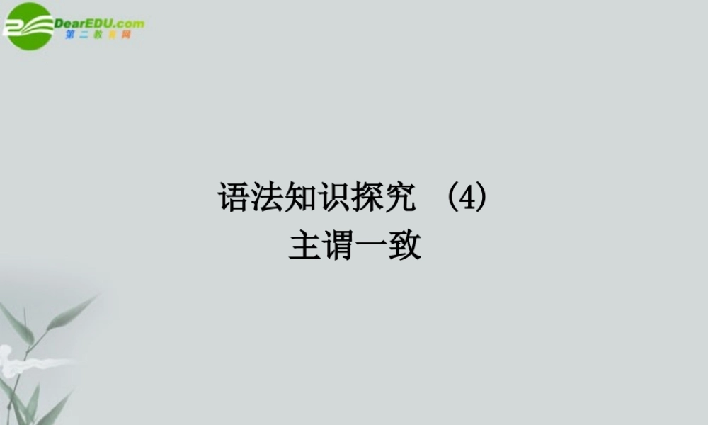 (全国Ⅱ)14 语法知识探究(4) 课件