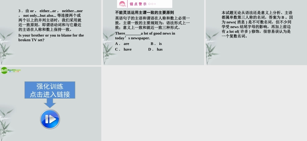 (全国Ⅱ)14 语法知识探究(4) 课件