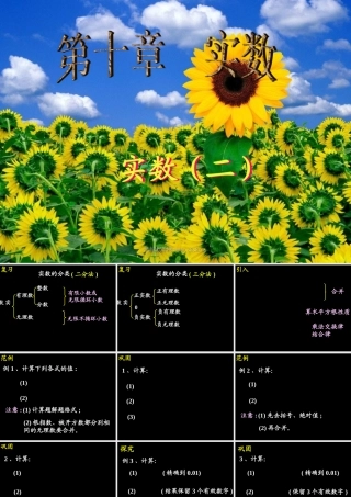10.3  实数(2) 广东省七年级数学下学期(第十章 实数)全套课件