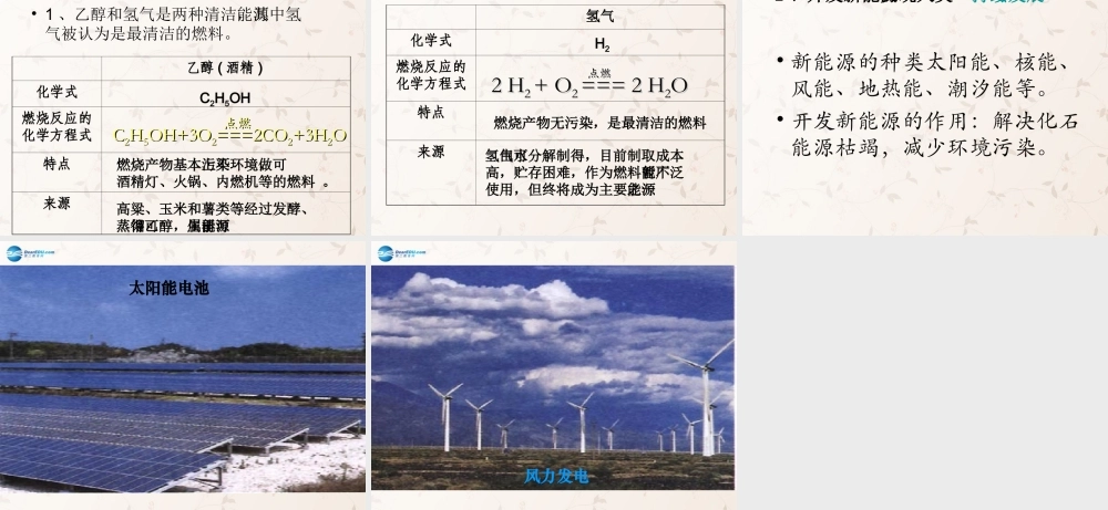 九年级化学上册 第七单元 课题2 燃料的合理利用和开发课件3 (新版)新人教版 课件