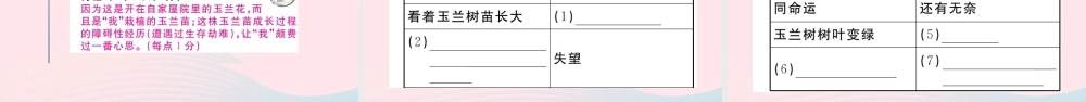 (江西专版)文下册 阅读组合训练13课件 新人教版 课件
