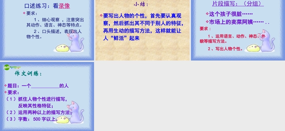 中考语文作文训练指导课件 创新写作指导——个性化写作 课件