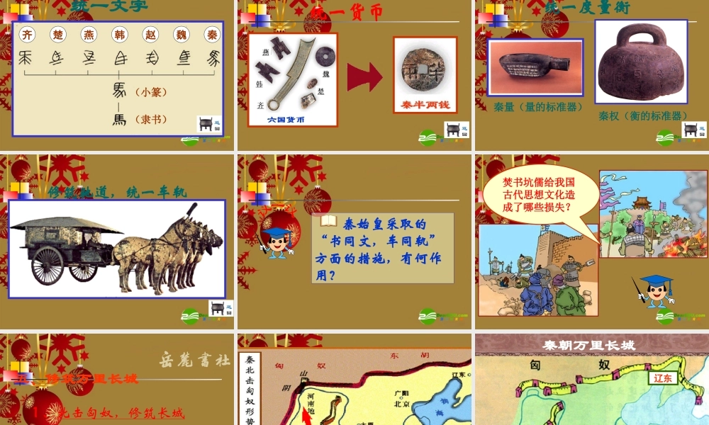 七年级历史上册 第13课(六王毕 四海一)课件 岳麓版 课件