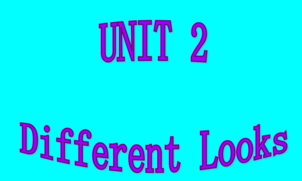 topic1 sectionA 七年级英语上：Unit 2 Topic 1 I have a small nose课件(仁爱版)