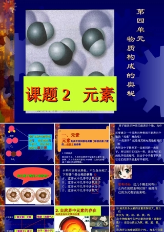九年级化学元素课件六 新课标 人教版 课件
