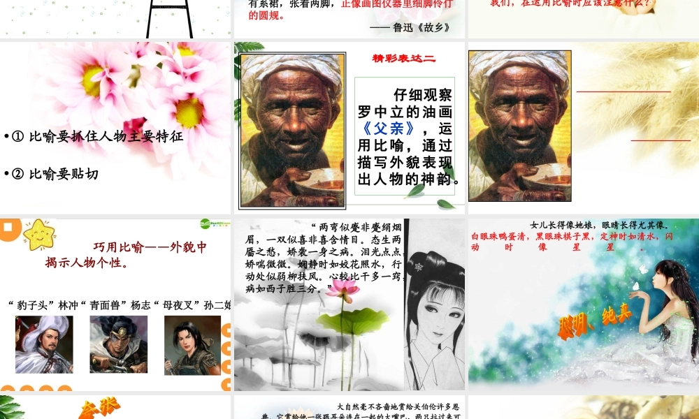 中考语文作文辅导 修辞 让生活鲜活起来课件 人教新课标版 课件