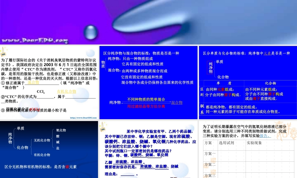 九年级化学复习课件 物质构成的奥秘 课件
