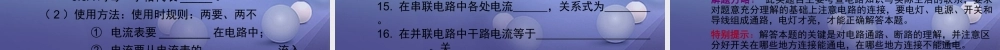 中考物理总复习 第十六章 电流和电流课件