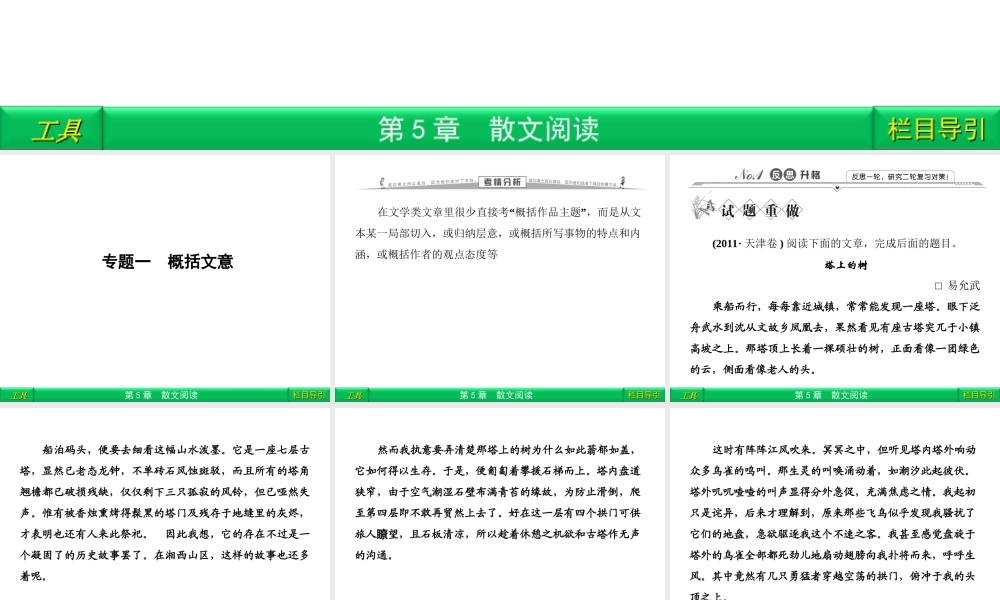 1 概括文意 课件
