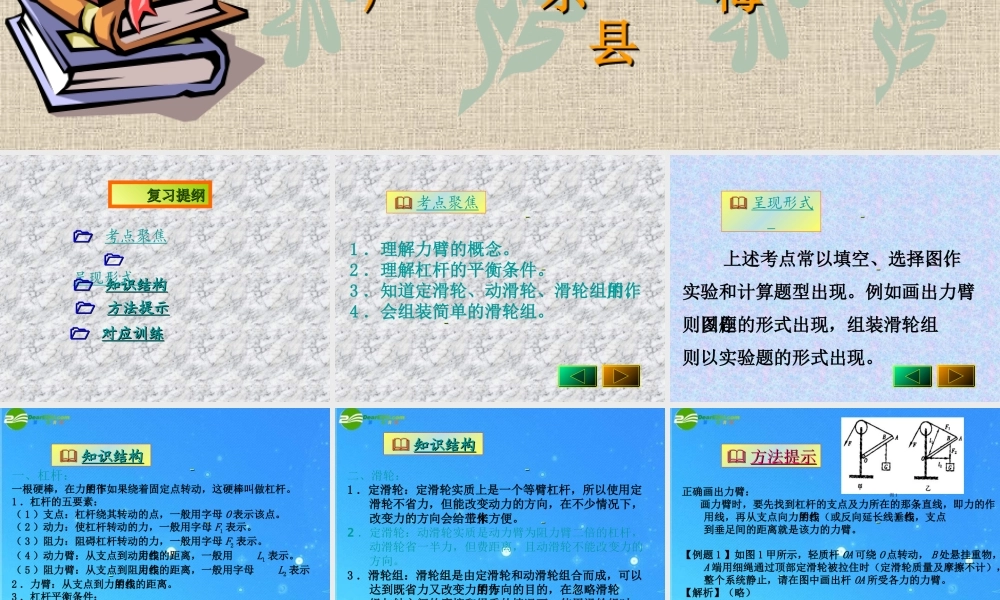 中考物理复习 简单机械课件