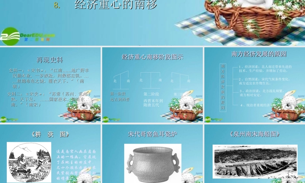 七年级历史下册 第10課经济重心的南移课件 人教新课标版 课件