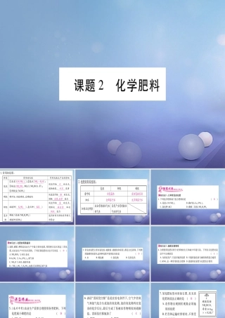 九年级化学下册 第十一单元 盐 化肥 112 化学肥料课件 (新版)新人教版 课件