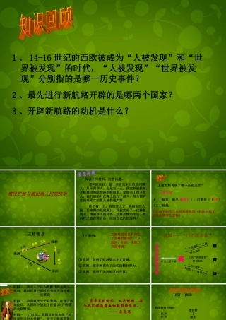 九年级历史上册 第16课(殖民扩张与殖民地人民的抗争)课件 新人教版 课件