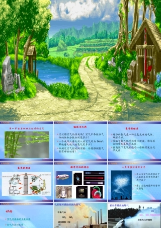 九年级化学第2章第1节 由多种物质组成的空气课件沪教版 课件
