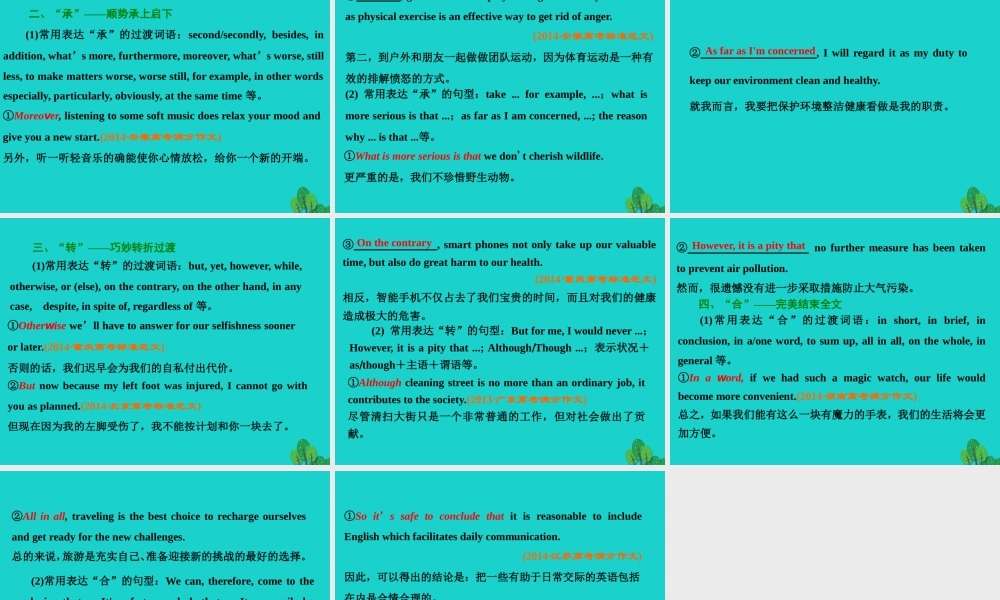 (江苏专用)高考英语一轮复习 第四部分 写作提能  第二步 让亮点词汇添彩课件