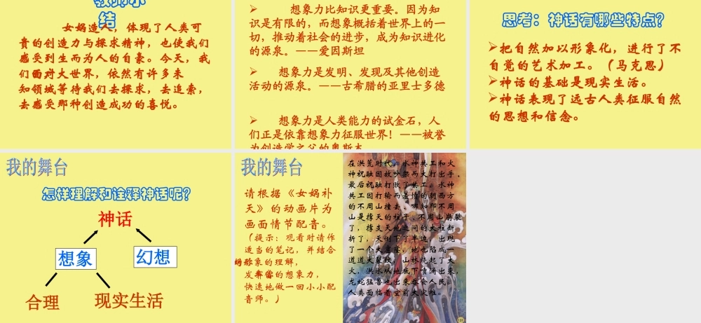 (女娲造人)课件7 七年级语文上册第六单元 女娲造人  课件8套人教版