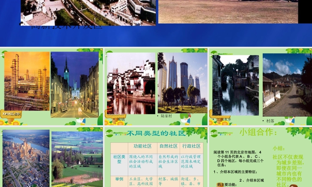 七年级历史与社会上册 第二课(多种多样的社区)4课件 人教新课标版 课件